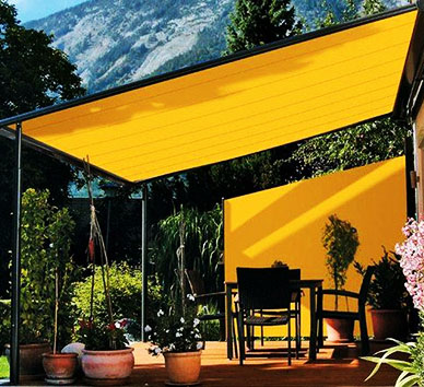 colored shade sail